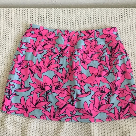 JOFIT STRETCH TENNIS SKORT BLUE WITH PINK FLOWERS SIZE WOM MEDIUM (15) - Picture 5 of 6